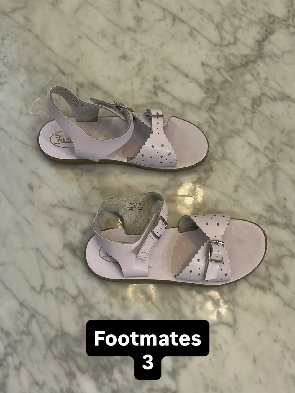 FootMates Girls Light lilac Buckle Sandals